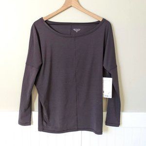 NWT Athleta Essence Flow Boat Neck Long Sleeve Top XS